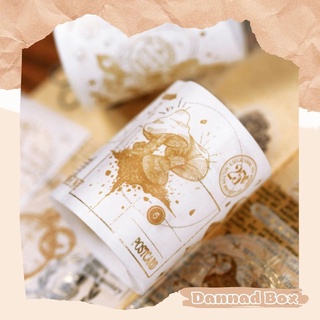 Tấm sticker dài 35cm phong cách cổ điển làm junk journal
