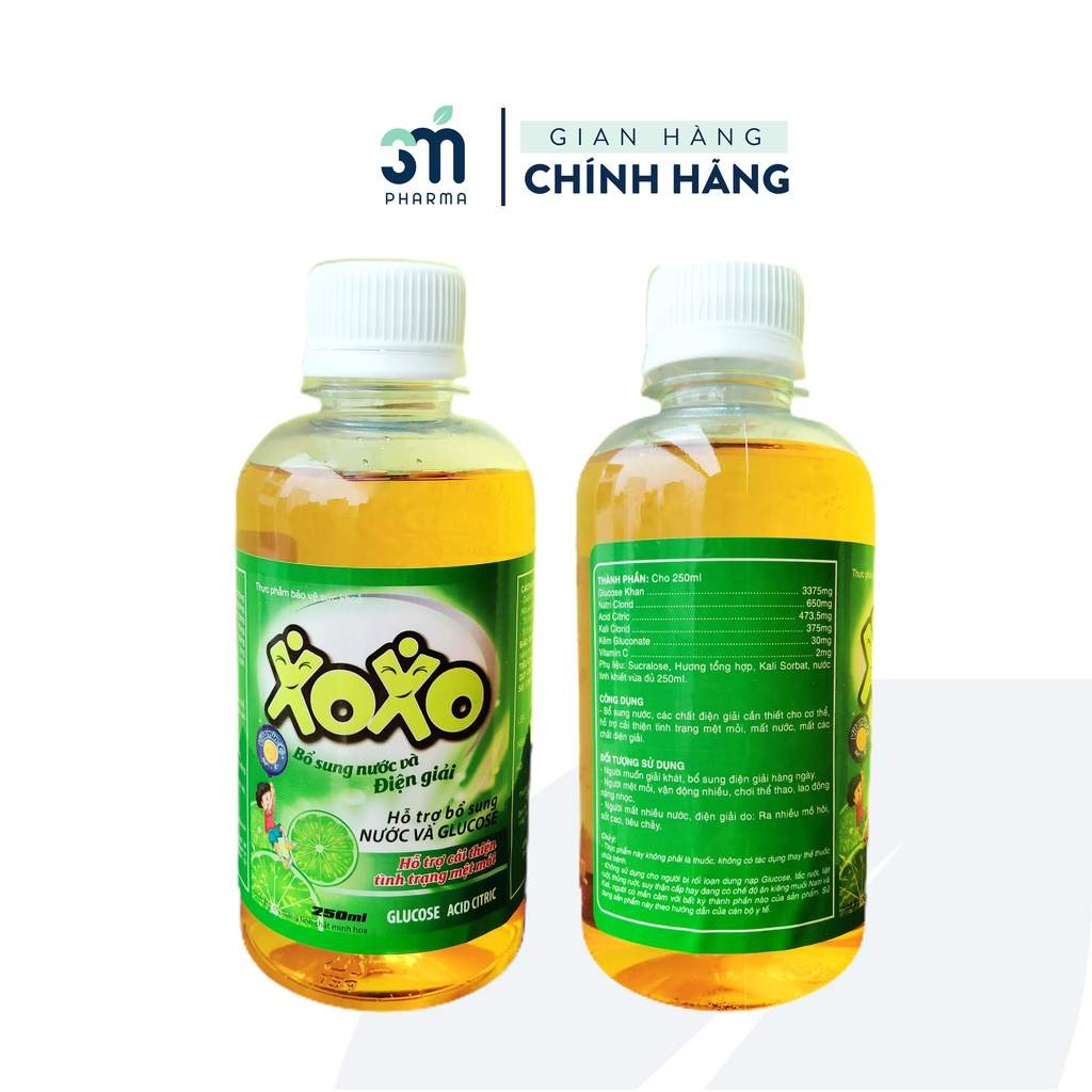 Nước Điện giải Xoxo Cam Nước Điện Giải Cho Bé Từ 2 tuổi lọ 250ml