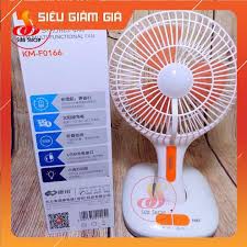 [Free Ship] Quạt Sạc Tích Điện Đa Năng KM-F0166