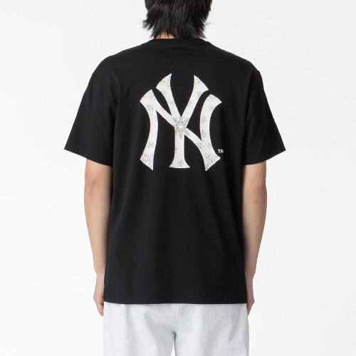 Áo New.Era MLB Big Paisley NY T-shirt Black