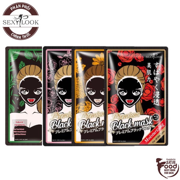 [Mã 1911FMCGSALE giảm 8% đơn 500K] Mặt Nạ Đen Dưỡng Da Sexylook Black Facial Mask 28ml