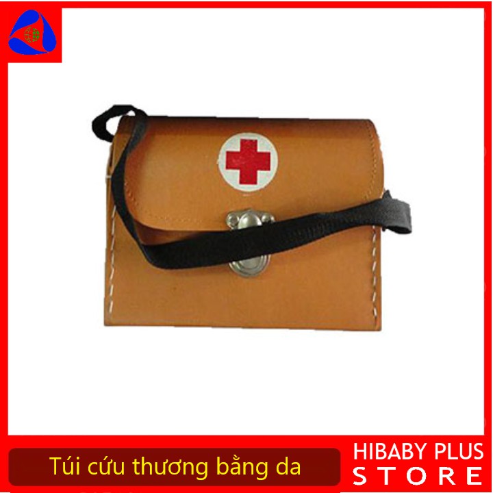 TÚI CỨU THƯƠNG CHỮ THẬP BẰNG DA (29x10x21cm) [Hibaby store++]