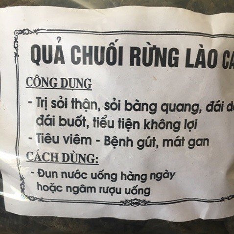 500Gr Quả chuối hột rừng khô SAPA-LÀO CAI nguyên quả ☘[Free ship]☘ Chuối ngâm rượu