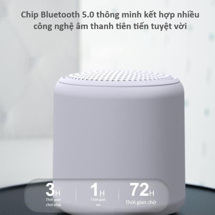 Loa di động Bluetooth Mini JVJ 3D little fun- Loa Bluetooth Mini Âm Thanh Nổi Siêu Bass bỏ túi tiện lợi, BH 12 tháng