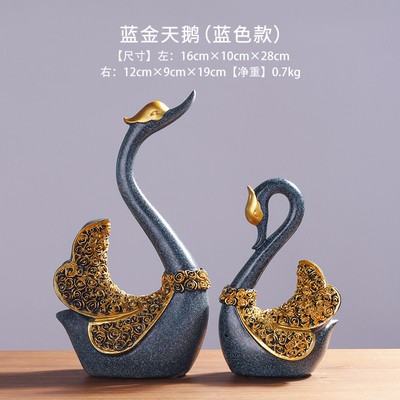 🔥𝐇𝐎𝐓 𝐃𝐄𝐀𝐋🔥Cặp Thiên Nga Uyên Ương Trang Trí Trưng Bày Tủ Kính MQ-007