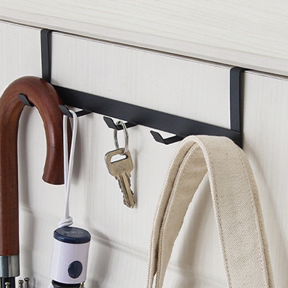 Khung Treo Đồ Sau Cửa X5 Mẫu Mới Trơn Hiện Đại (5 Móc) CDS1542 Autofun