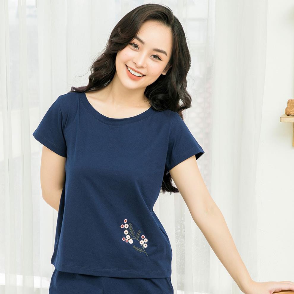 Bộ Đùi nữ Cotton sợi tre Bamboo thêu hoa (nhiều màu tùy chọn) | BigBuy360 - bigbuy360.vn