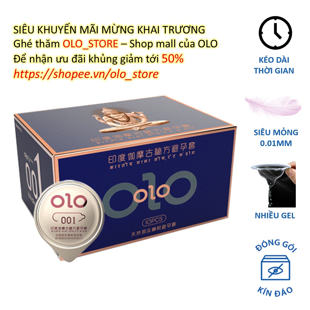 Bao cao su OZO Feelex mỏng, nhiều gel bôi trơn, kéo dài thời gian quan hệ, có hương thơm