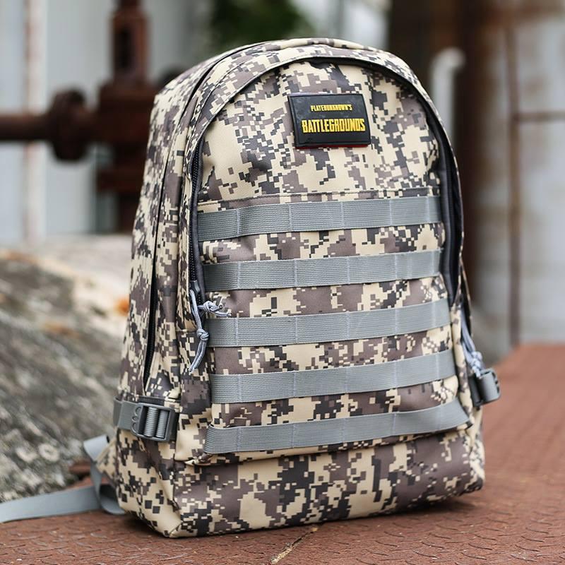 Balo 3 pubg size chuẩn siêu bền - tặng móc khoá pubg - tặng cáp sạc - chống nước có cổng usb cắm sạc dự phòng