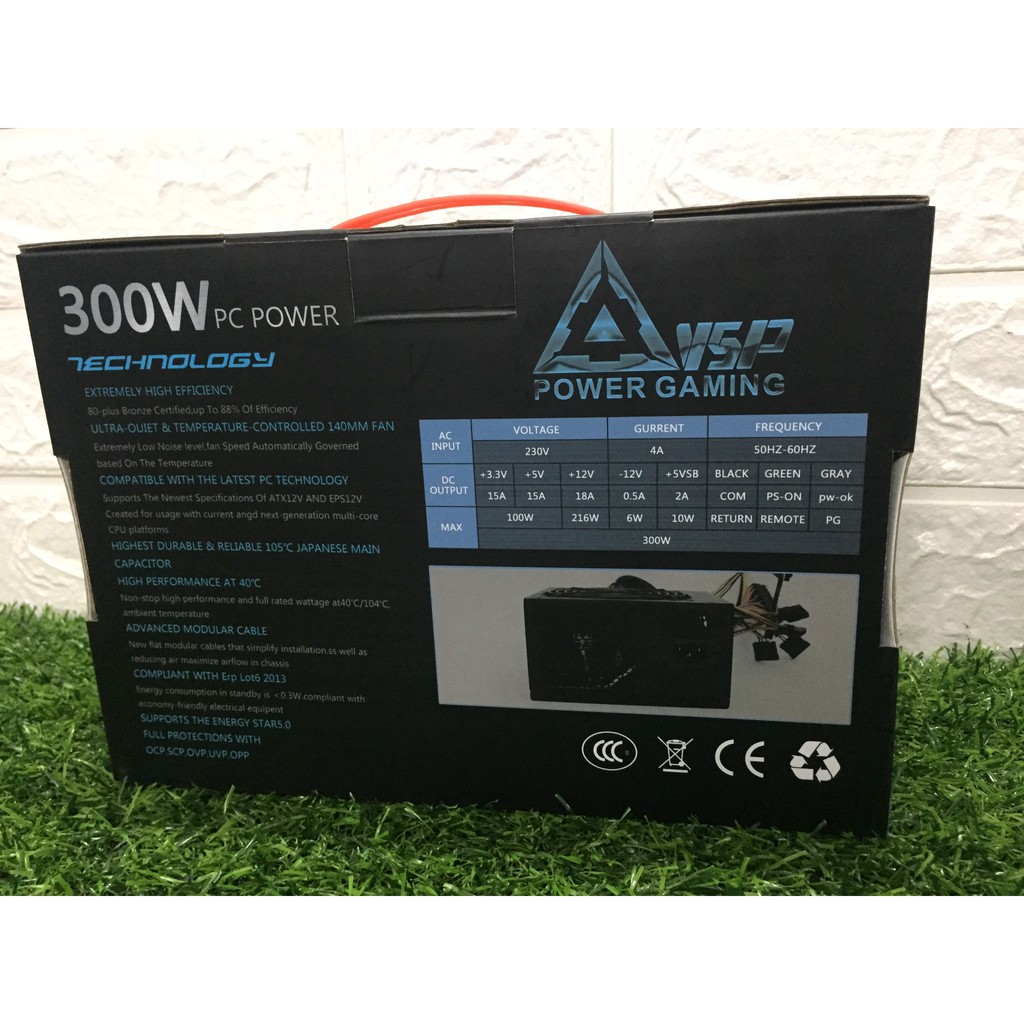 Nguồn Máy Tính VSP Chuyên Game 300W Công Suất Thực