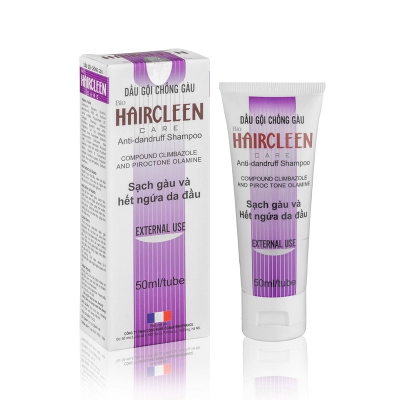 Dầu gội chống gàu HAIRCLEEN - dầu gội chống gàu Bio Haircleen Care giúp sạch gàu hết nấm ngứa phục hồi tóc xơ khô