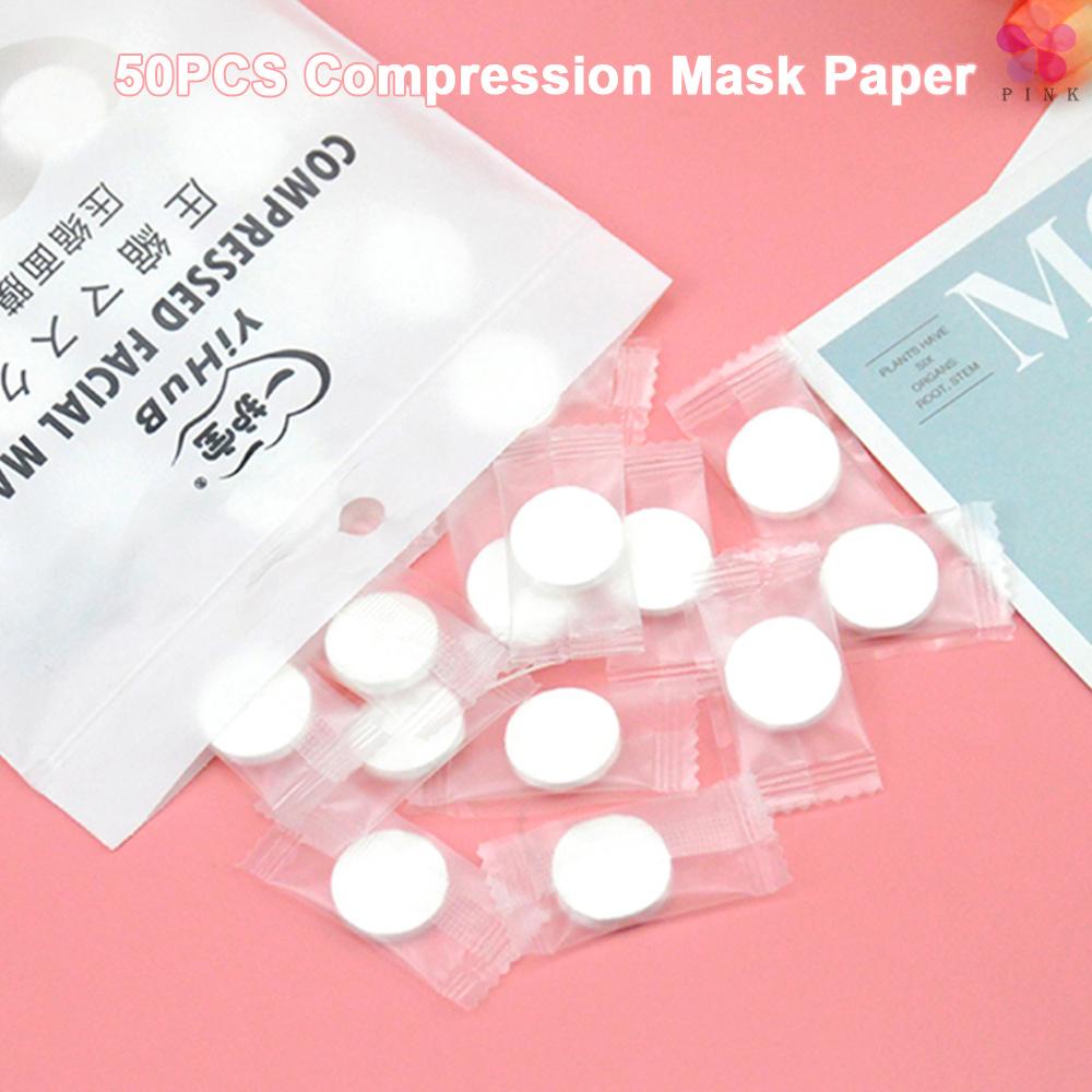 Set 50 mặt nạ nén bằng cotton không dệt chăm sóc da mặt dùng một lần | BigBuy360 - bigbuy360.vn