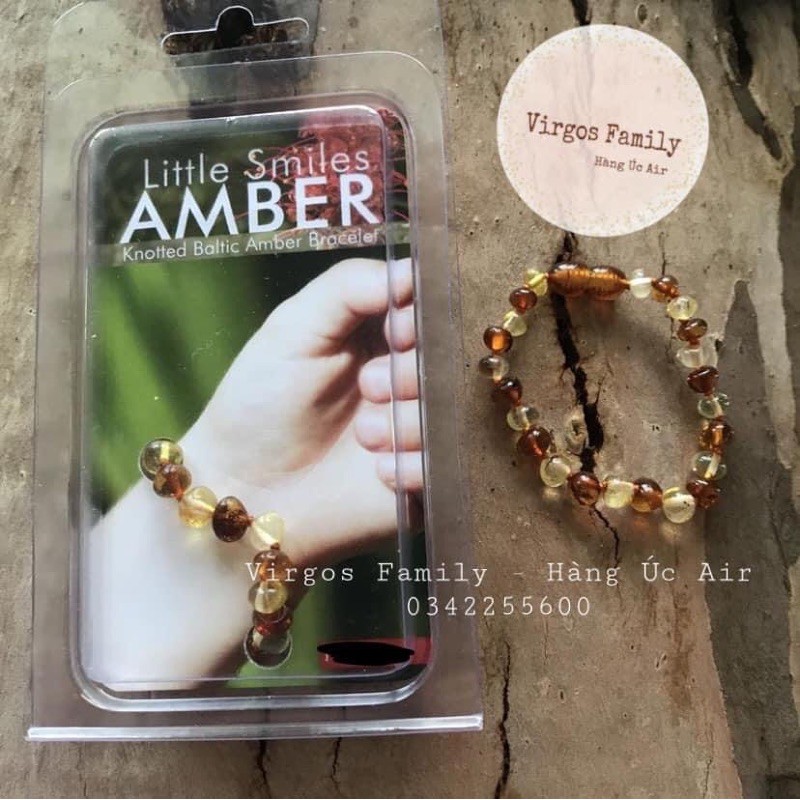 Vòng hổ phách Amber cho bé - Vòng tay Úc