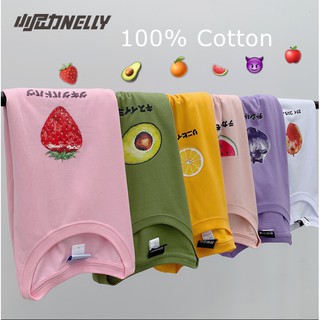 Wella 💗 NELLY Women T-Shirt Short Sleeve Cotton Unisex Korean Fashion