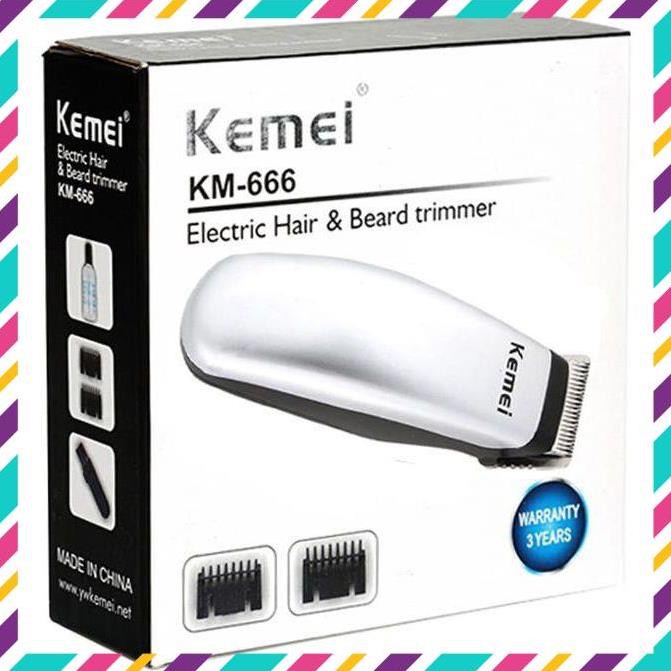 Tông Đơ Cắt Tóc Tỉa Lông Vùng Kín Kemei Nhỏ Gọn Du lịch Kemei KM-666 FULLBOX