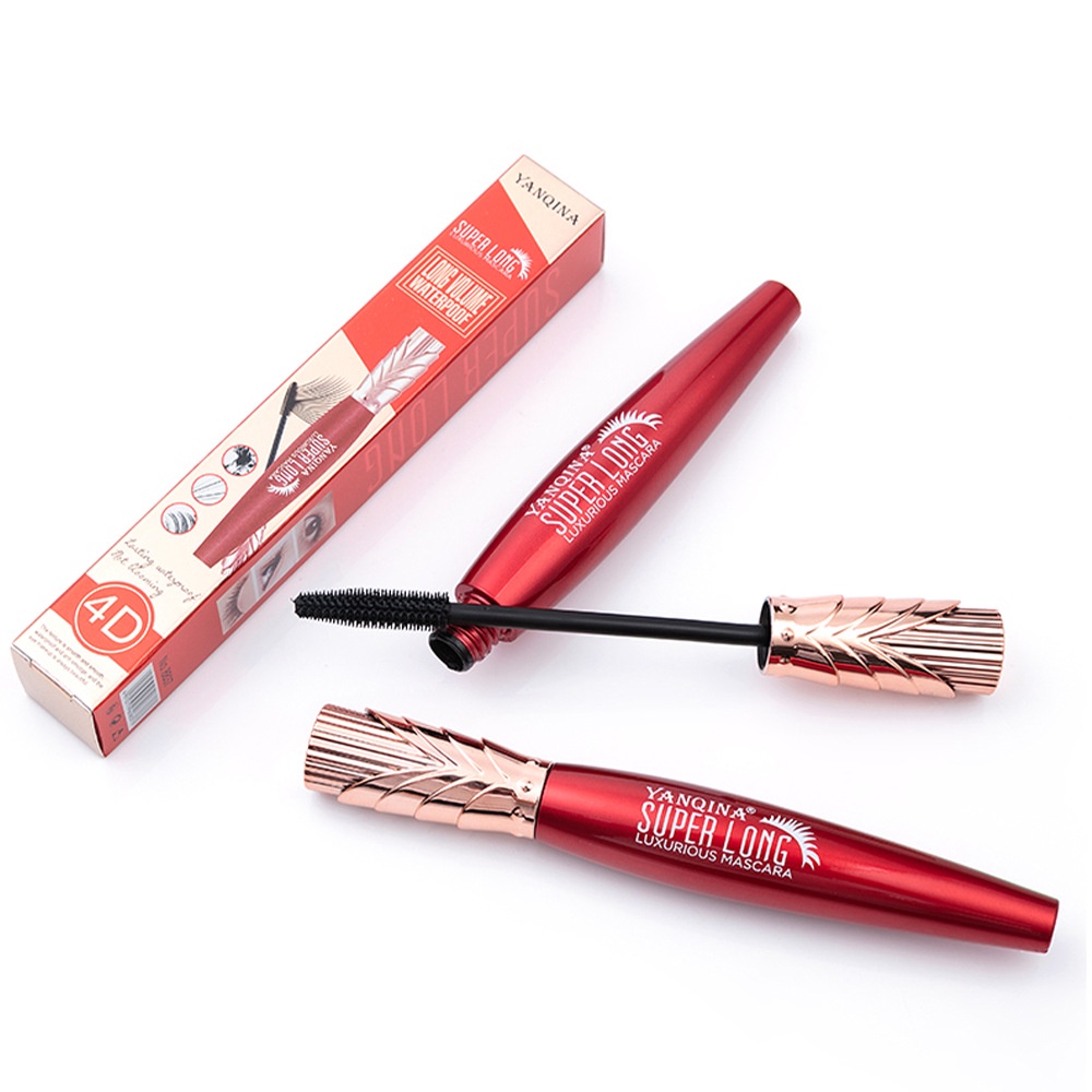 (Hàng Mới Về) Mascara Cọ Silicone Uốn Cong Làm Dày Và Dài Mi