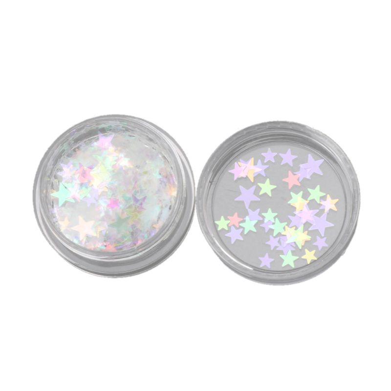 Hạt Kim Sa Hình Ngôi Sao / Trái Tim Nhiều Màu Sắc Bằng Nhựa Resin Làm Trang Sức Thủ Công DIY Thời Trang