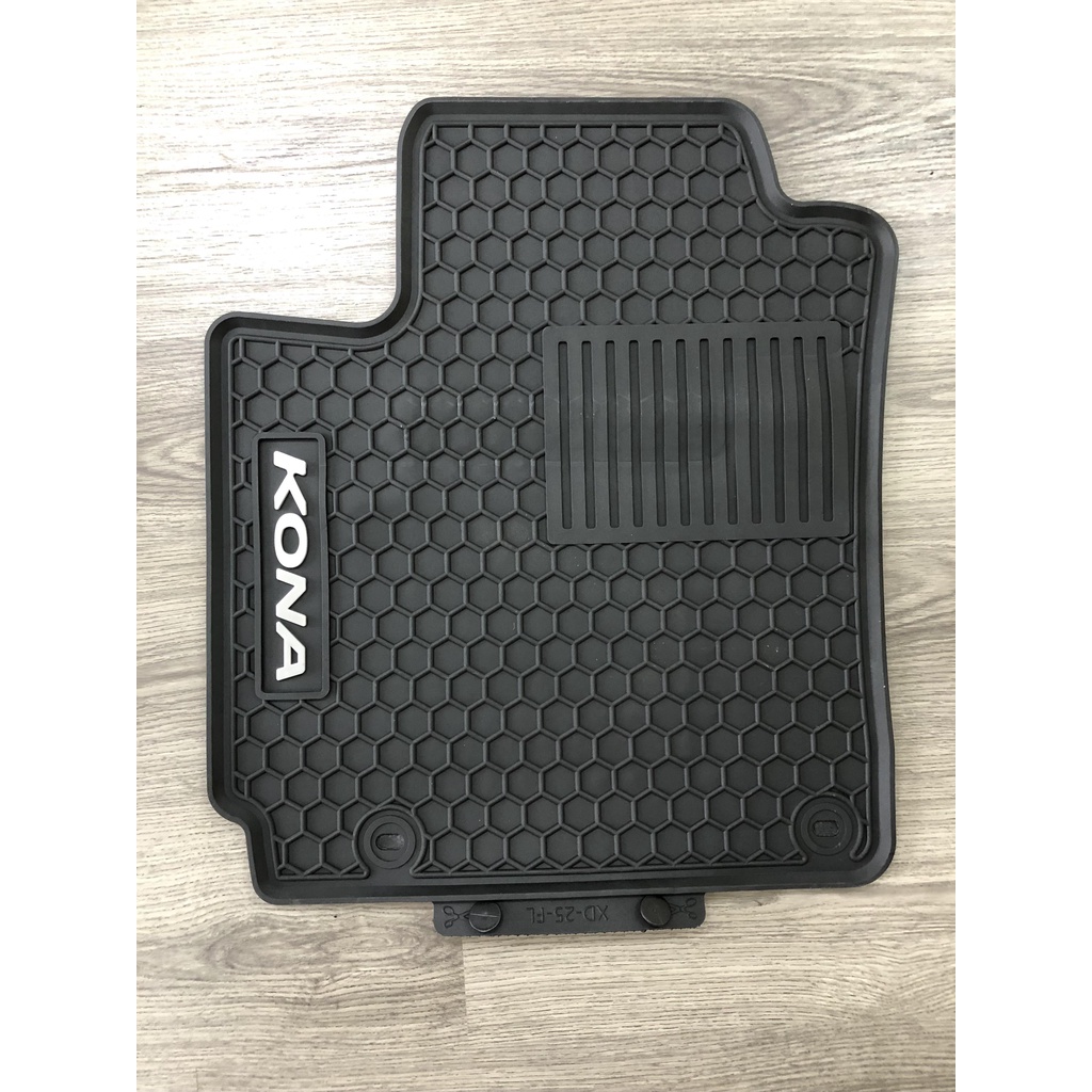 Thảm lót sàn, cao su đúc cao cấp cho xe Huyndai Kona - 2017