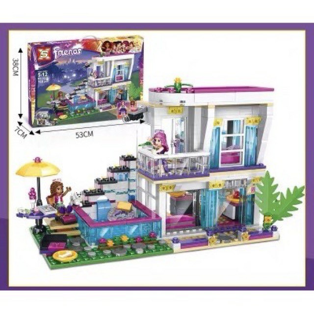 Đồ chơi xếp hình lắp ráp lego friend nhà biệt thự -sx3008 bela 10498 friends