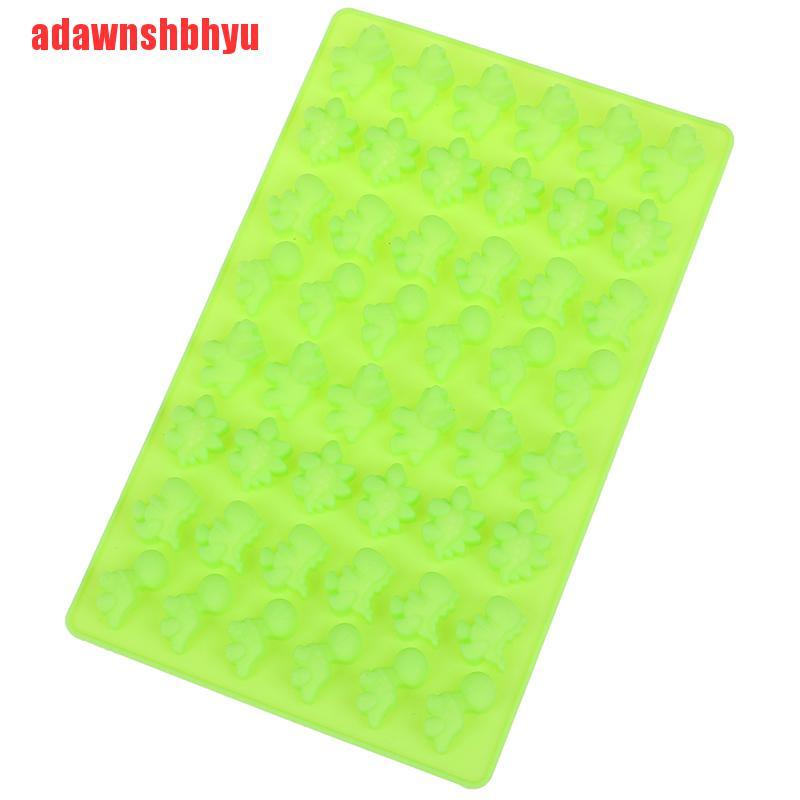 Khay Silicon Mềm Làm Đá / Sô Cô La 48 Lỗ Hình Khủng Long