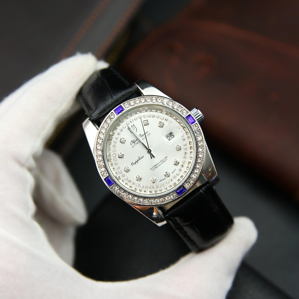 Đồng Hồ - Đồng Hồ Nam Olym Pianus - Dây Da Cao Cấp - Máy Pin Kim Trôi - Đính Đá Sang Trọng - Bảo Hành 12 Tháng | BigBuy360 - bigbuy360.vn