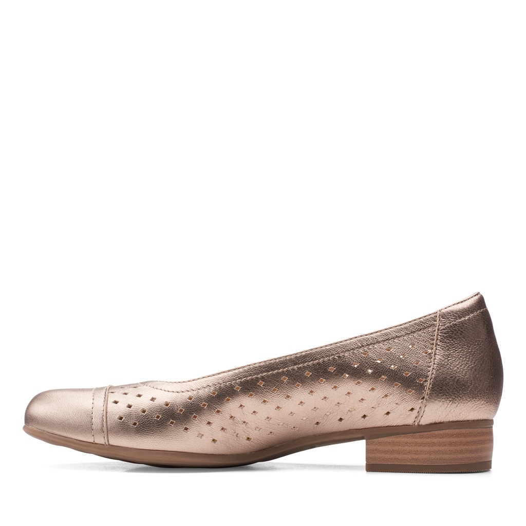 Giày cao gót nữ CLARKS Juliet Cedar màu Metalic