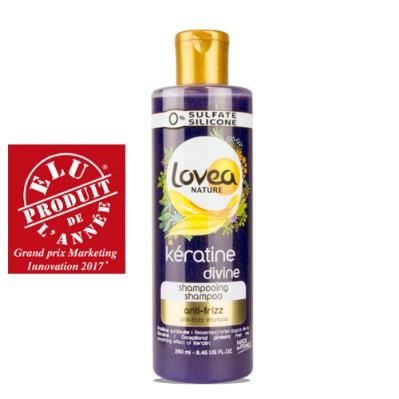 Dầu gội Lovea dưỡng tóc bóng mượt vào nếp Keratine 250ml