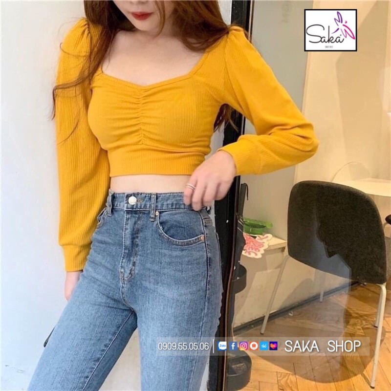 Áo CropTop Tay Dài