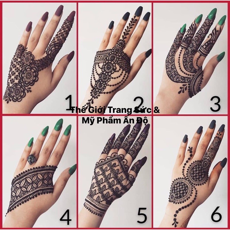 Mực Vẽ Henna Ấn Độ