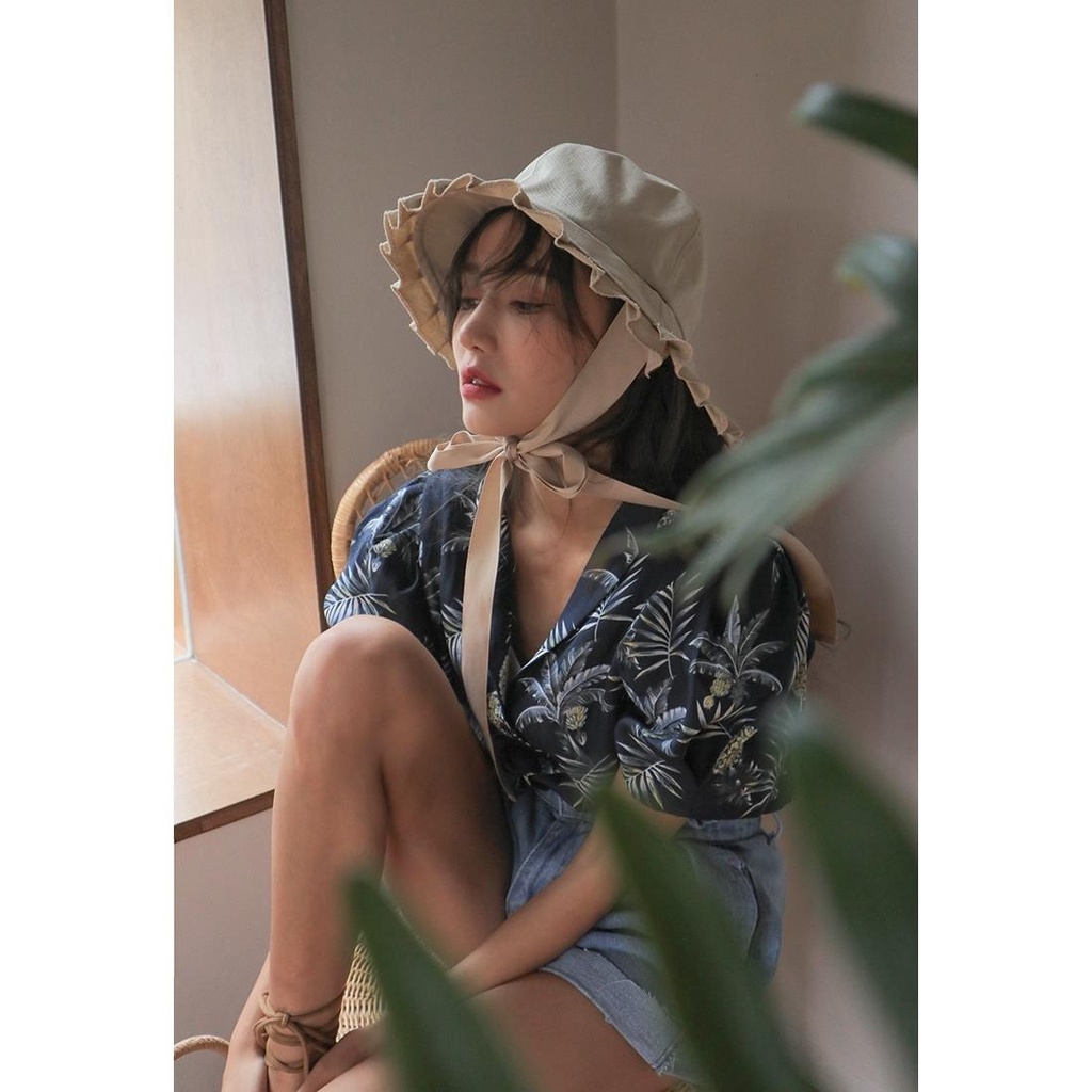 ✧Nón Bucket Cột Dây Phong Cách Hàn Quốc Thời Trang Mùa Hè