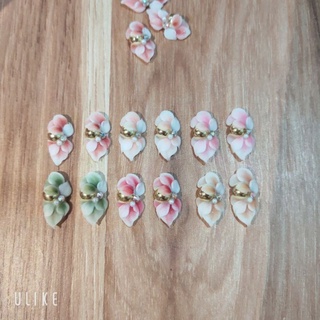 HOA BỘT NAIL sản phẩm thủ công-hoa bột ôm đá khối