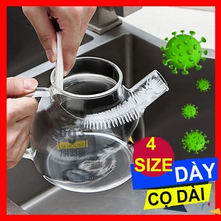 Combo 4 cọ rửa chai lọ miệng nhỏ, cọ rửa bình trà bình nước