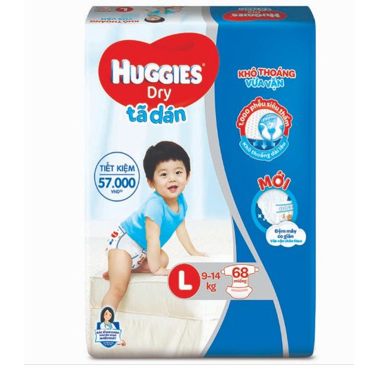 Tã dán HUGGIES S88/M76/L68/XL62/XXL56