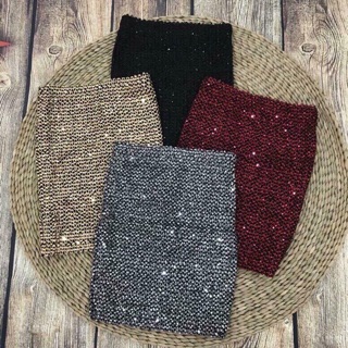 chân váy sequin nhũ lấp lánh