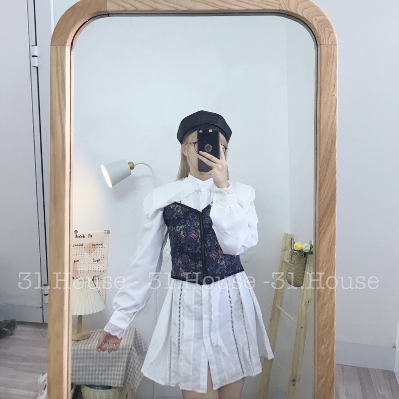 Áo Váy Kèm Corset 🎀 Ảnh thật shop chụp và bảng size ở cuối