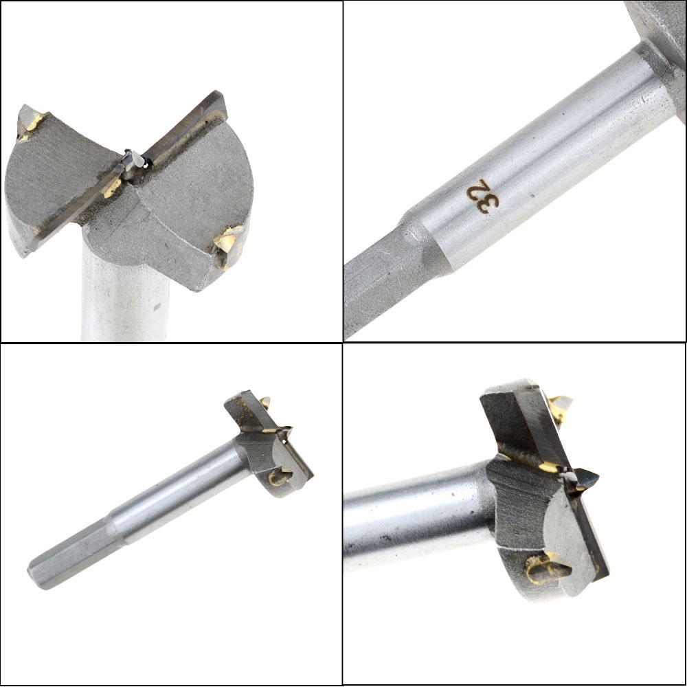 1 Mũi Khoan 15mm-60mm 2 Lỗ Bằng Thép carbon Chuyên Dụng Làm Mộc bits