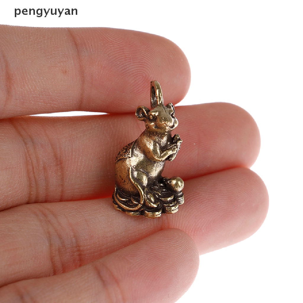 Mô Hình Chú Chuột May Mắn Bằng Đồng Trang Trí Năm Mới 2020 [Mới]