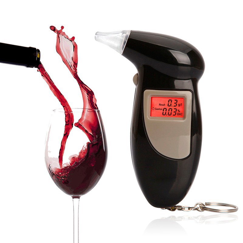 Máy Dụng Cụ Đo Nồng Độ Cồn Chính Xác Tuyệt Đối Alcohol Tester - Tặng Kèm 5 Đầu Thổi