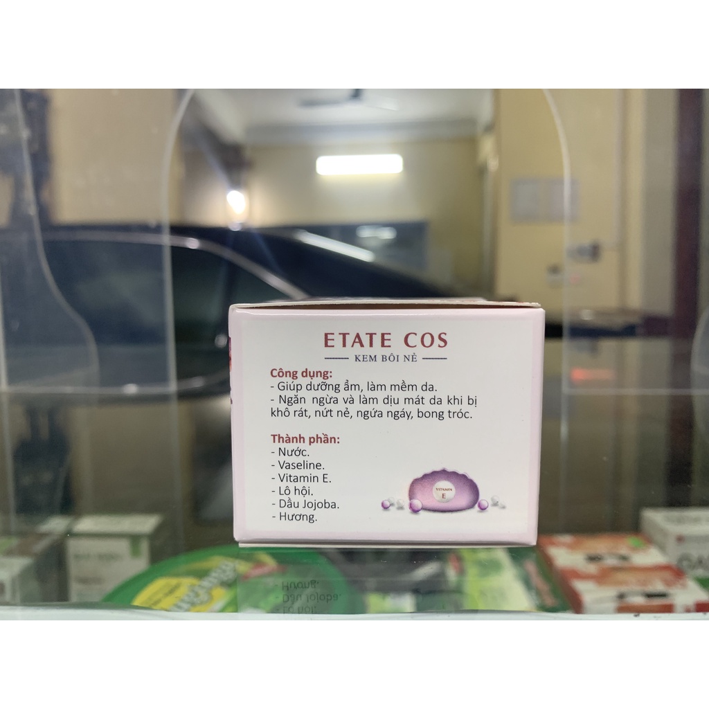 ETATE COS Kem Bôi Nẻ Dưỡng Ẩm Dịu Nhẹ, Hỗ Trợ Ngăn Ngừa Bong Tróc Cho Da Lọ 20g