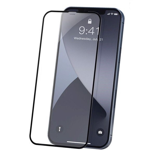 Kinh cường lực Baseus 0.3mm Full-glass Film Cho iPhone 12 Mini / iPhone 12/ iPhone 12 Pro/ iPhone 12 ProMax Hộp 2 miếng