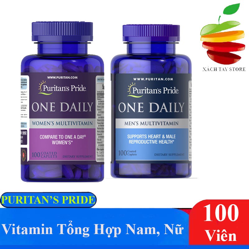 Viên Bổ Sung Vitamin - Khoáng Chất ONE DAILY Puritan's Pride Cho Nam - Nữ 100 viên