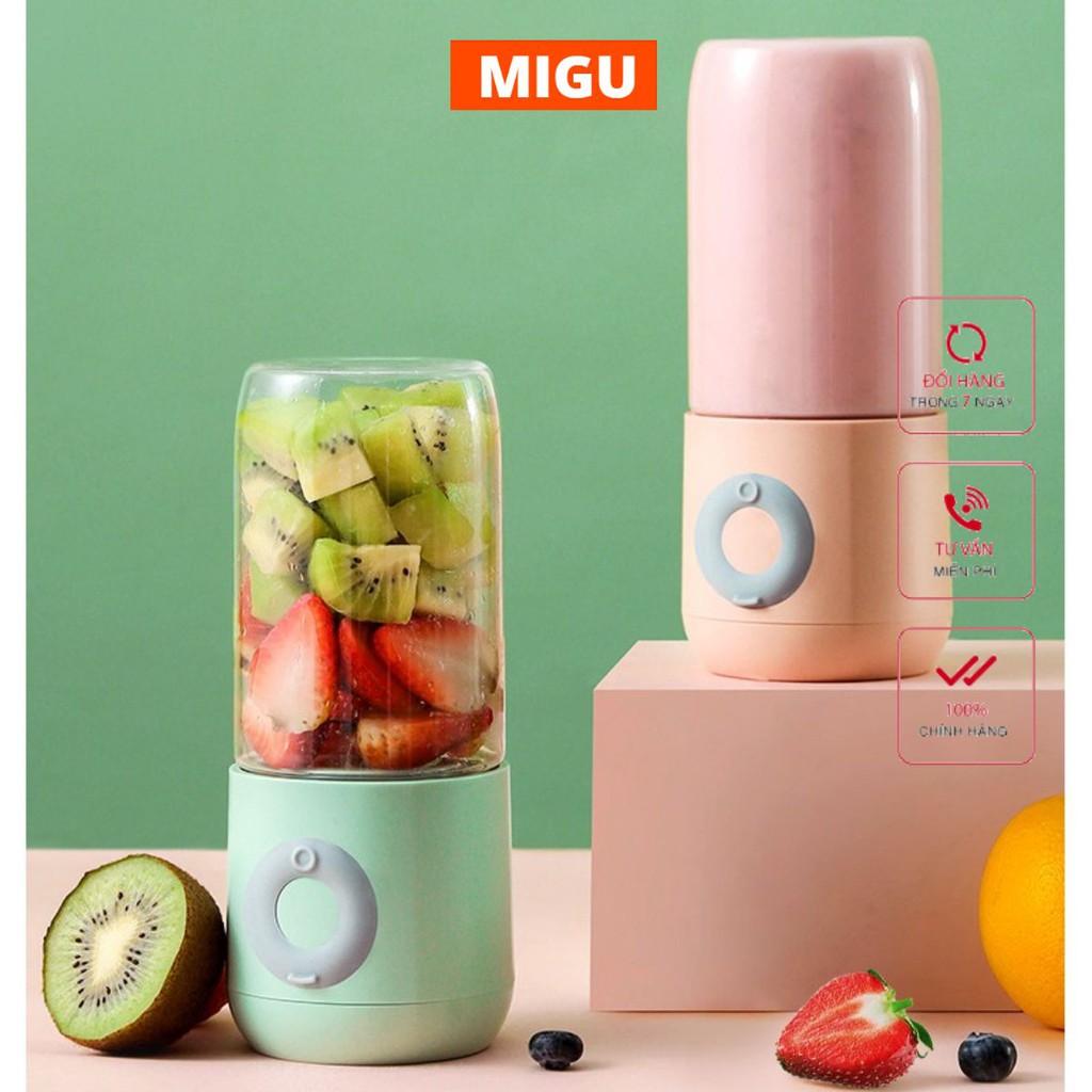 Máy Xay Sinh Tố  Cầm Tay Mini Đa Năng Juice Cup Sạc Tích Điện 1300mAh 6 Lưỡi Xay cao cấp Bảo Hành 12 Tháng MIGU.VN