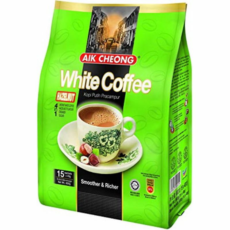 Cà phê trắng White Coffee Hazelnut 4 in 1 Cafe Malaysia Aik Cheong