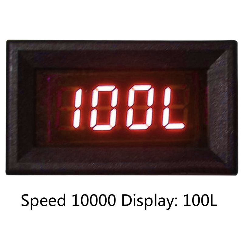 ☀SUPB☀ 2 in 1 LED Tachometer Gauge Digital RPM Voltmeter for Auto Motor Rotating Speed
