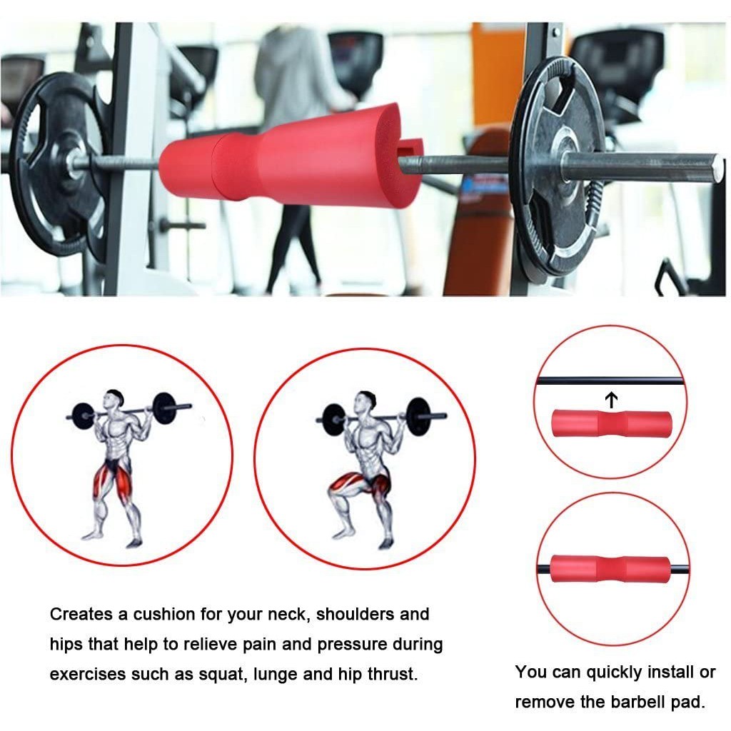 Mút Xốp Gánh Tạ | Hỗ Trợ Gánh Tạ Squats, Tập Gym Barbell Pad Bọt Biển