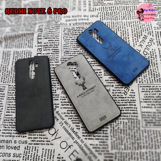 Ốp Lưng Deer Dành Cho Xiaomi Redmi Note 8 Pro Vải Jean Hình Hươu Đẹp