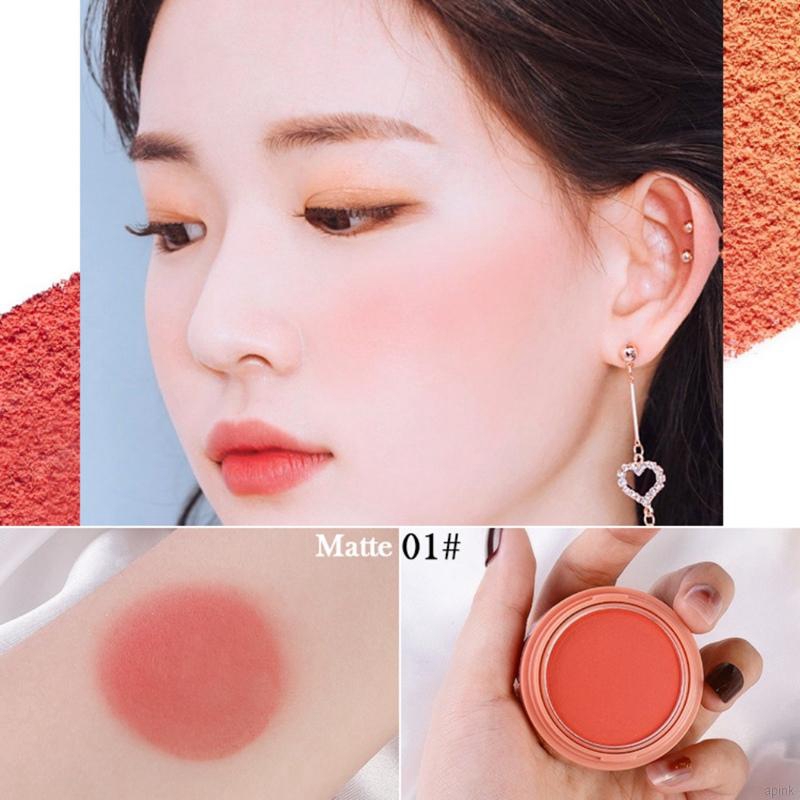 [Hàng mới về] Phấn má hồng trang điểm sáng da chống nước lâu trôi kèm bông phấn đầu nấm | BigBuy360 - bigbuy360.vn