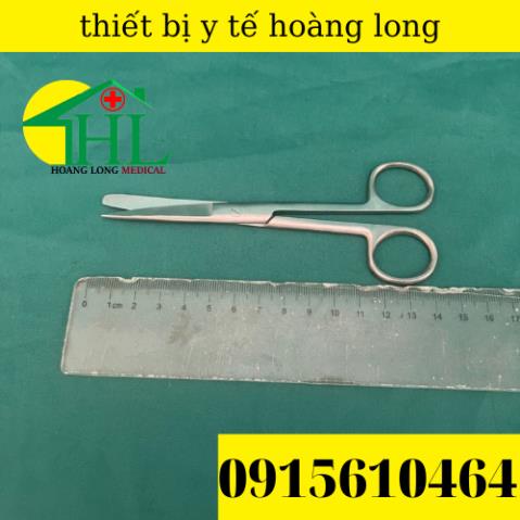 Kéo Thẳng 1 Đầu Nhọn 1 Đầu Tù - Kéo Y Tế Các Size GOLDSUN Pakistan