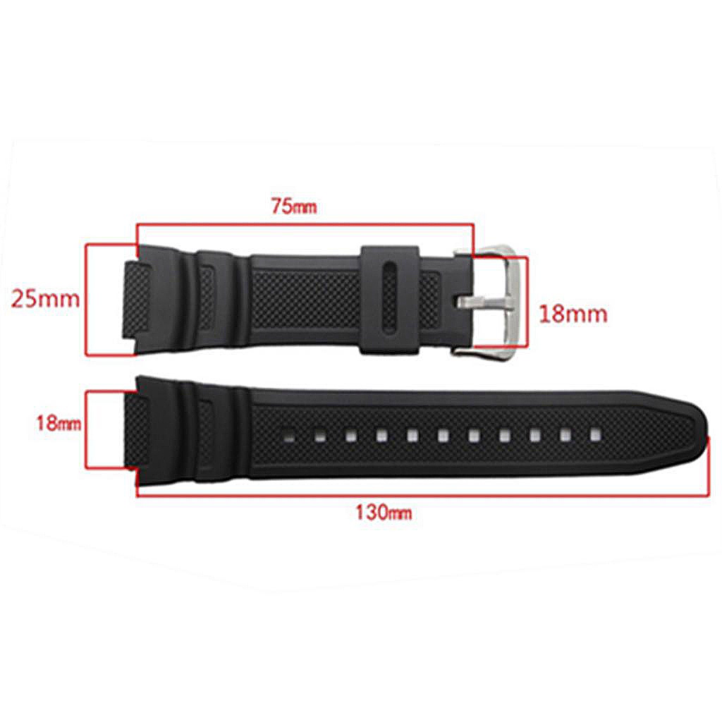 Dây Đeo Màu Đen Thay Thế Cho Đồng Hồ Casio SGW-400H SGW-500H MRW-200H Enjoylife