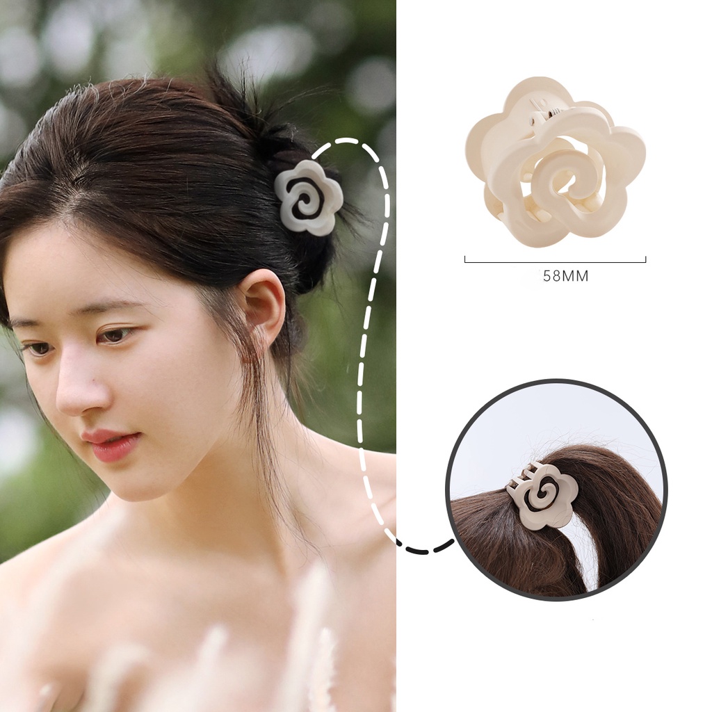 Kẹp Tóc Hình Hoa Trà Dễ Thương Phong Cách Hàn Quốc Cho Nữ